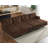 124" 4-seater Modular Sectional Sofa With Metal Legs, Comfortable Living Room Couch Brown-1801287825-1785680581
