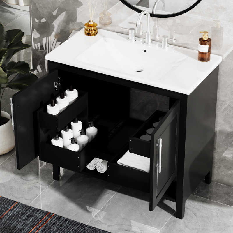 36" Bathroom Vanity With Sink