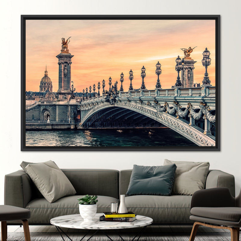 Print on Canvas, 20 cm H x 30 cm W, Black Floater Framed