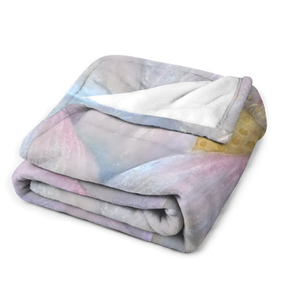 Jeté en flanelle de luxe irisé Lotus