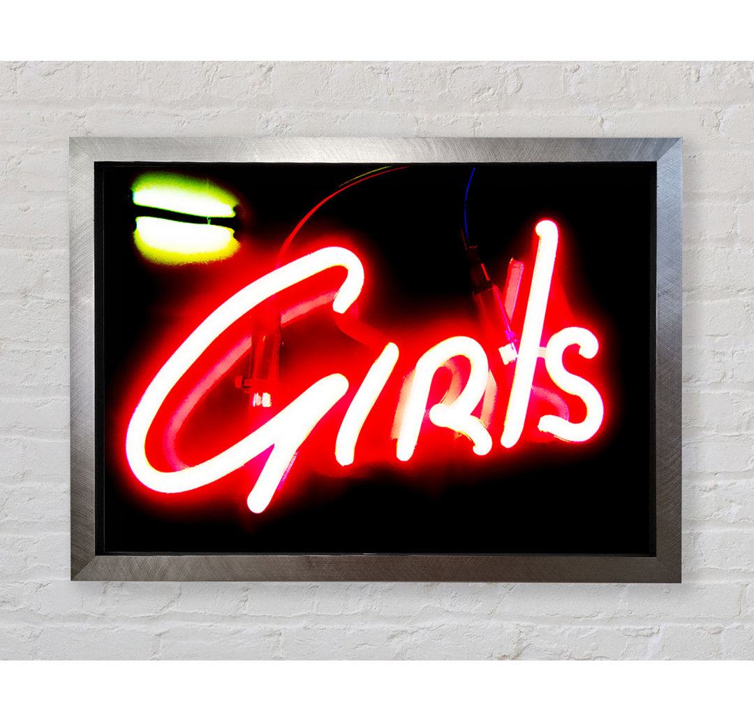 Neon Girls Schild - Druck