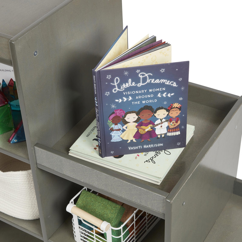 Armoire de rangement ECR4Kids 3-2-1, Gris délavé