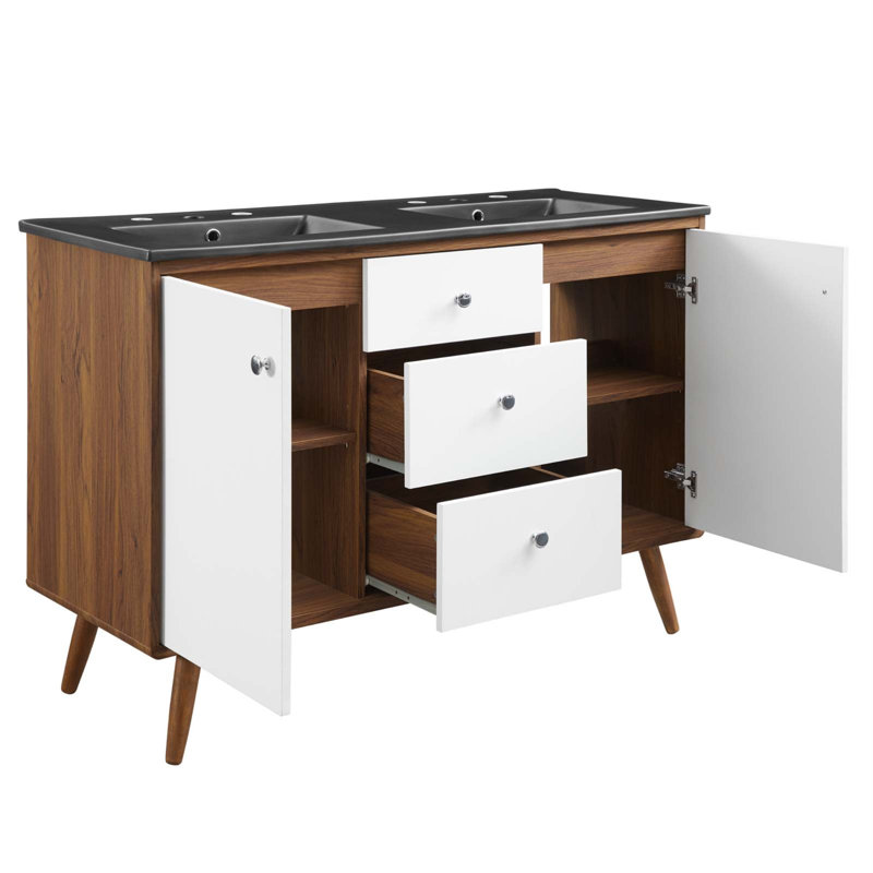 Meuble-lavabo double 48 po