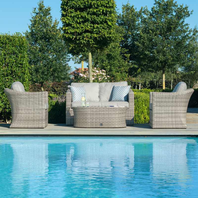 Aajiv 2 Seat Rattan Sofa Set