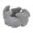 10X8x6.5" 5 Bunny Cement Planter