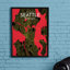 Seattle City Map - No Frame Print-407940857