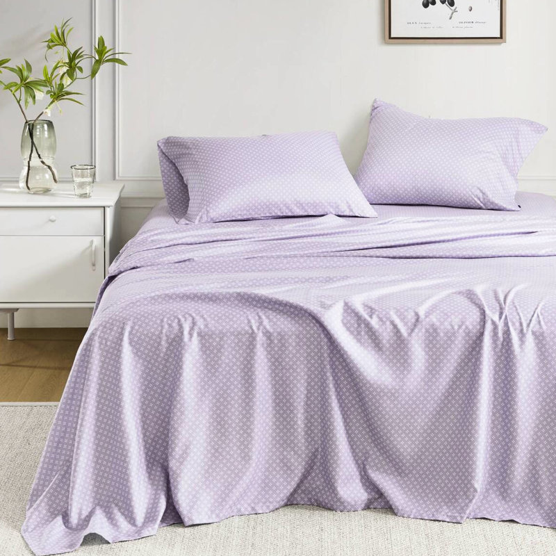 Grand lit floral dans un sac avec édredon et draps taupe, 2 taies décoratives, 1 drap plat, taies d'oreiller ajustées, rembourrage, aquarelle, drap lavable à la machine, couleur, imprimé