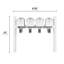 Balmoral Quad Mount Mailbox /w/ Pyramid Caps, Personalized Door Medallion, Newspaper Box (4 Mailboxes, Posts, 4 Newspaper Boxes, 4 Medallions)-1499737149-1499535900