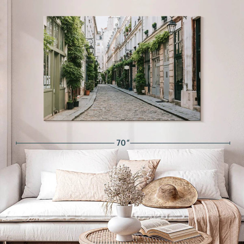 Sirci pavé rue de Paris, H 34 po x l 51 po