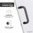 30 in. W x 72 in. H Pivot Frameless Shower Door with Clear Glass-64345436