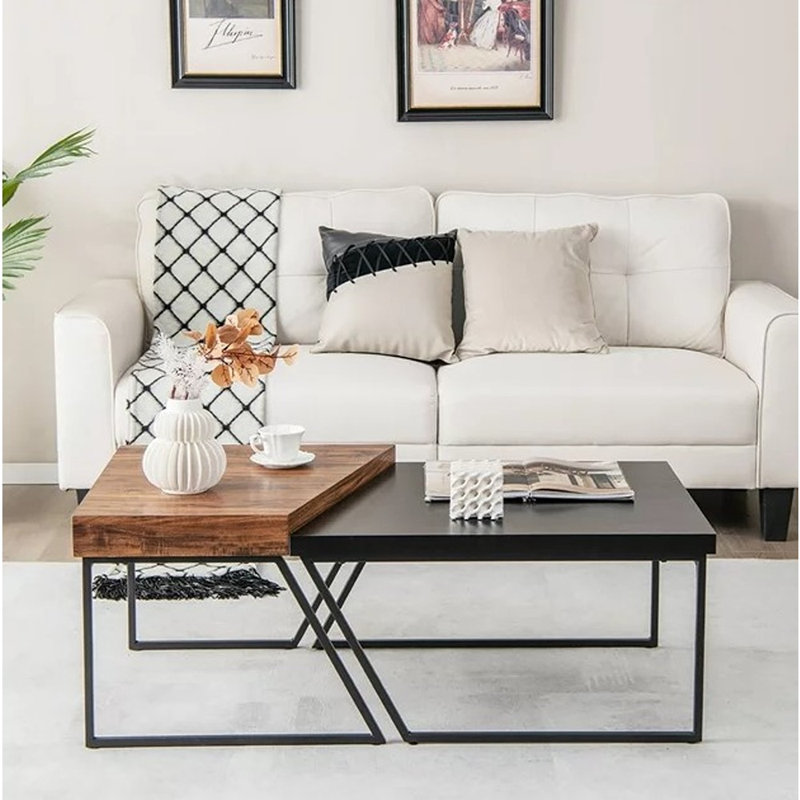 Ensemble de 2 tables d'appoint empilables Mulcahy