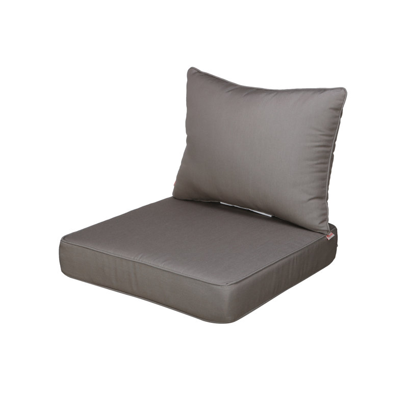 Meridian Seat/Back Cushion, Light Grey, Sunbrella®