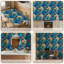 Papier peint adhésif peler et coller en PVC, revêtement mural auto-adhésif amovible avec impression élégante de style botanique de jardin de lune, imperméable pour la décoration intérieure - Rouleau