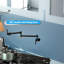 Robinet de remplissage de pot de cuisine mural, noir, 2 poignées, remplissage noir 1,75 GPM, acier inoxydable, GPM, conception utilisateur-1082295545