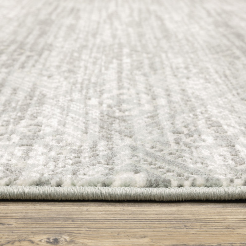 Tapis gris Manvel, Rectangle 9 pi 10 po x 12 pi 10 po
