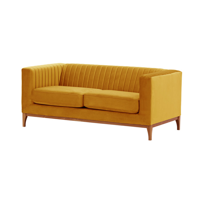 Buie Velvet Sofa, Aveo, Dark Blue