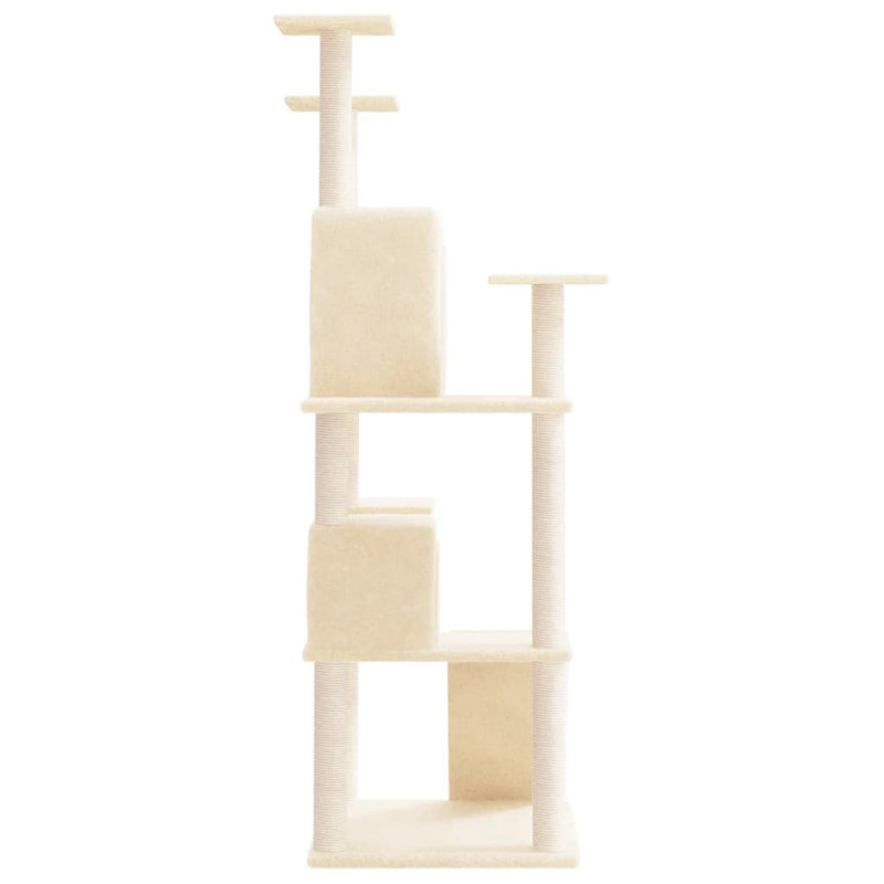 153 cm H Cat Tree / Condo, Cream