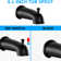 Matte Black Shower With Single Handle Feature. Contains Rain Showerhead, Handheld Shower, Tub Spout & Valve. 1.8 Gpm Flow. Resists Corrosion. Wall Mounted In Finish. With To 360° Adjustable. Mount