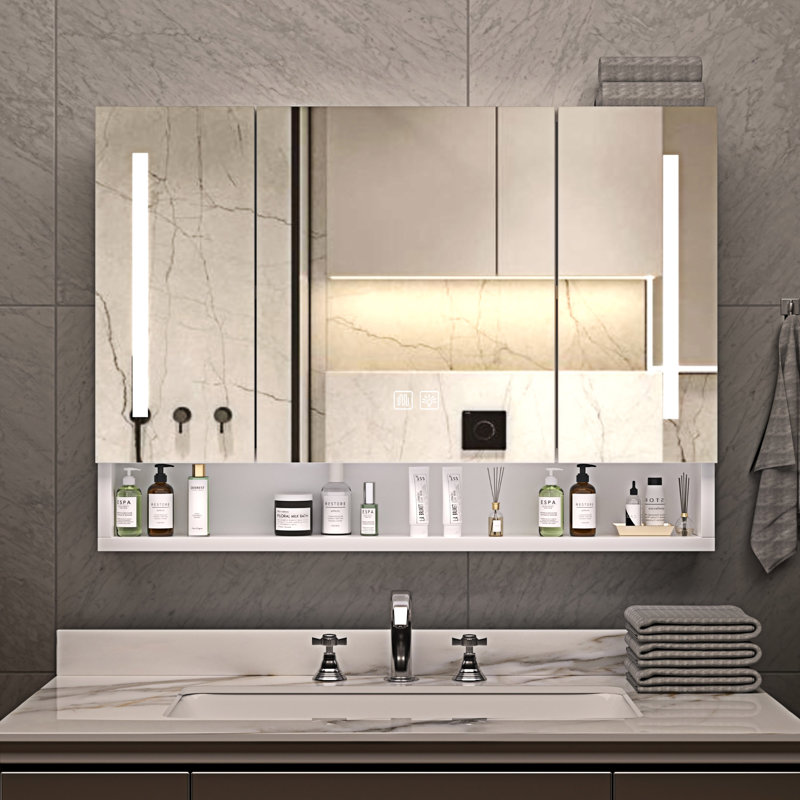 Armoires de salle de bain avec miroirs et lumières DEL