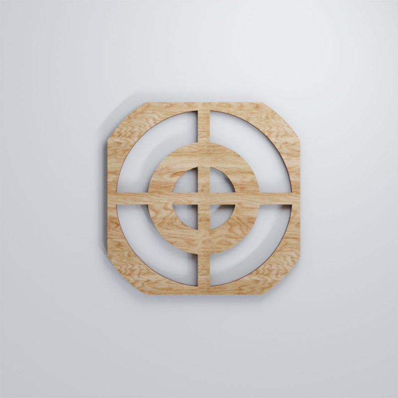 Panneaux muraux décoratifs en bois Sullivan, Chêne rouge, H 11 3/8 po x l 11 3/8 po x P 1/4 po