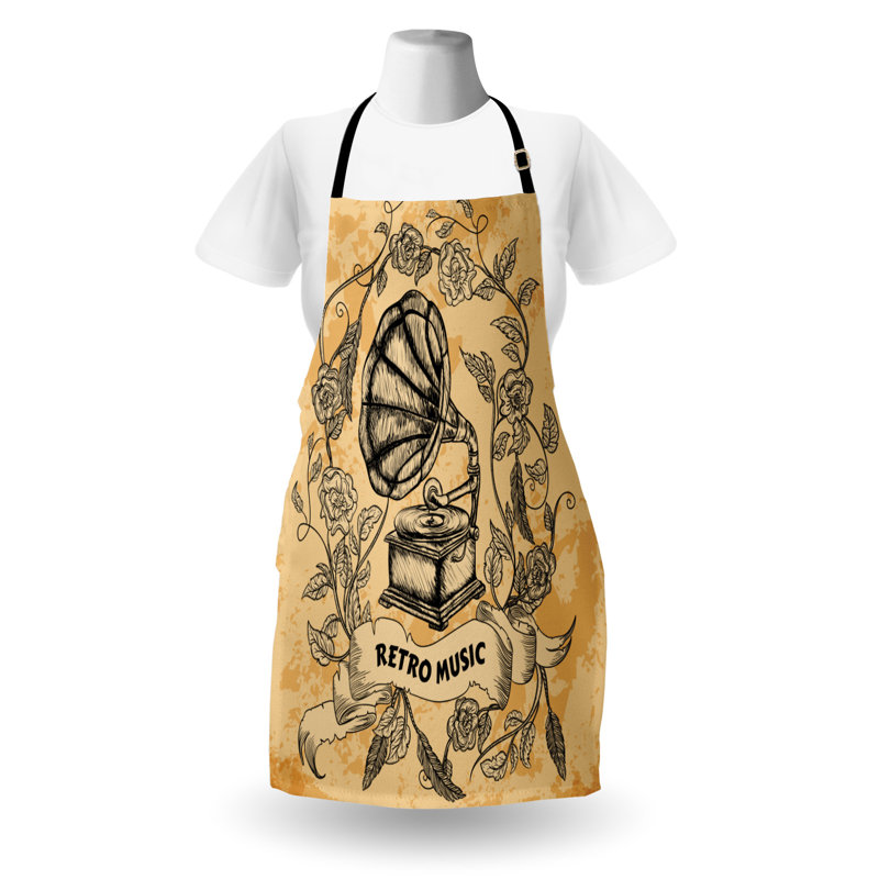 No Pattern Bib Apron