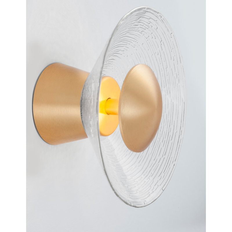 LED Flush Mounted Sconce, 20cm H x 20cm W x 11.2cm D