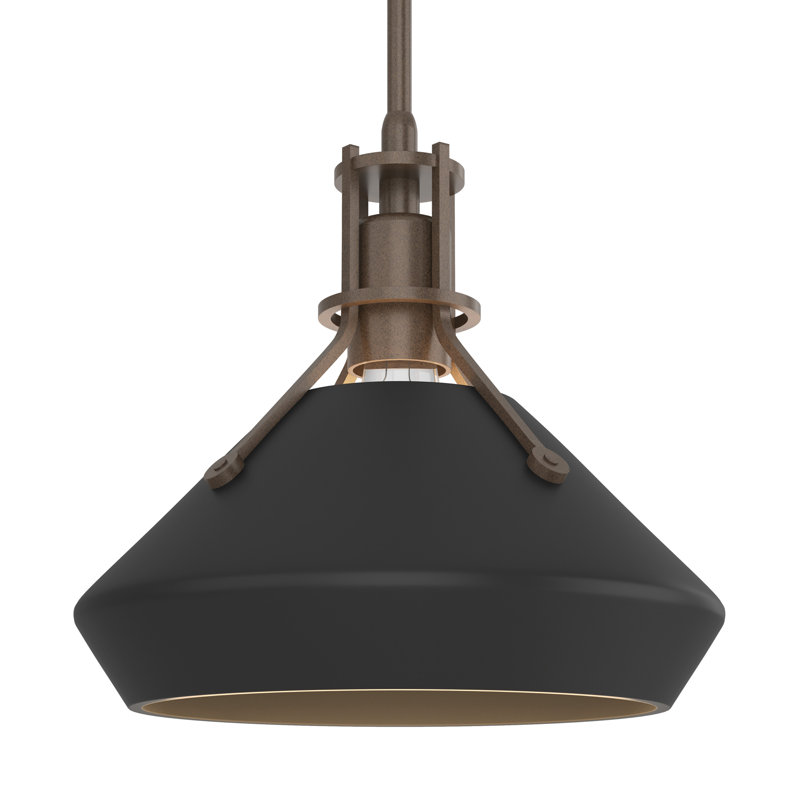 Henry with Chamfer Pendant, Bronze, Black