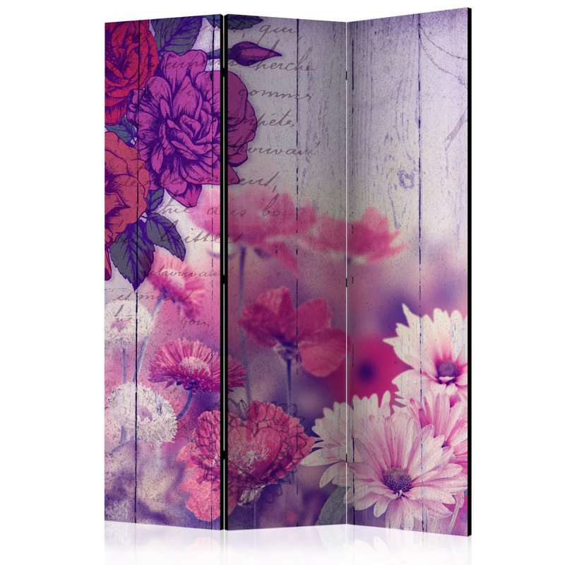 135cm W x 172cm H 3 - Panel Solid Wood Folding Room Divider