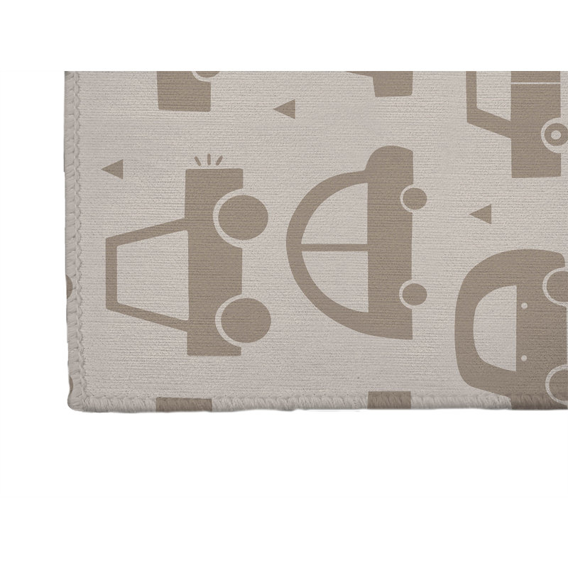 Tapis de jeu pour enfants Driveway, Taupe, Rectangulaire 2 pi x 3 pi