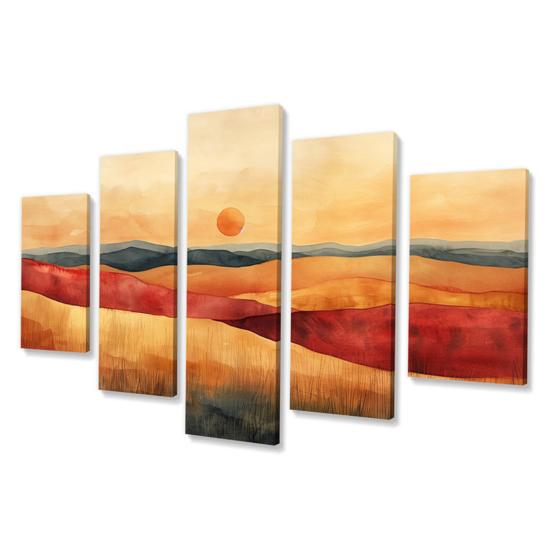 Chea - Ensemble d'art mural sur toile campagne