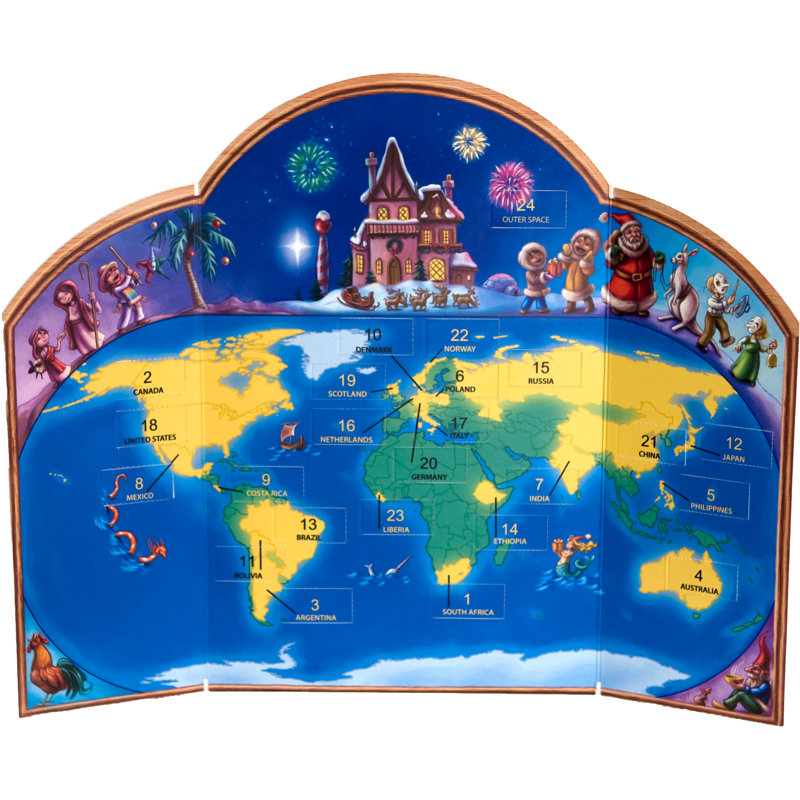 Calendrier de l'Avent Noël autour du monde