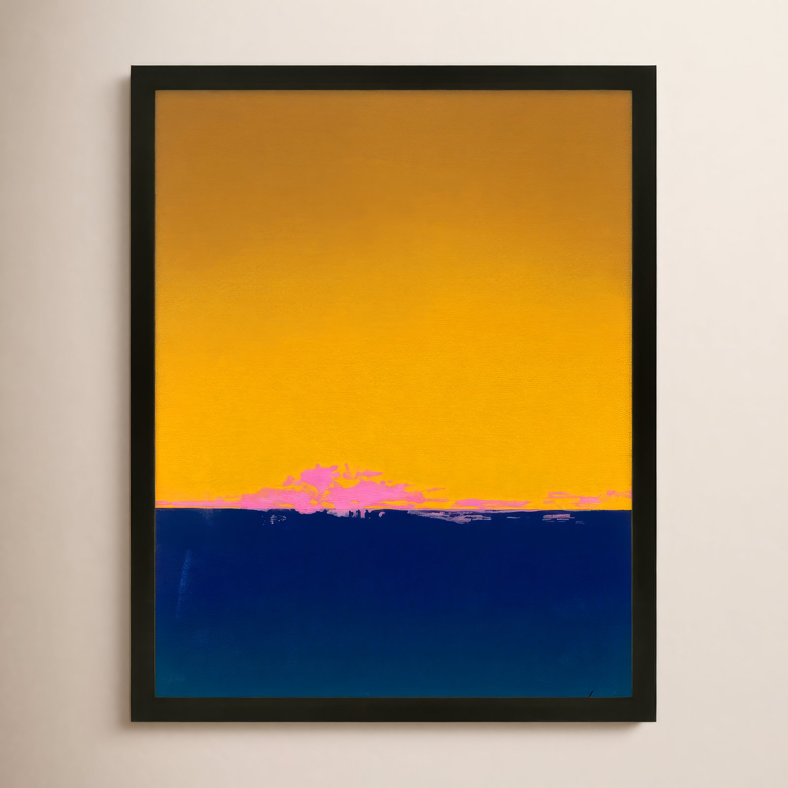 Horizon 1 by Lee Lessem, Black, 50" H x 40" W x 1.25" D