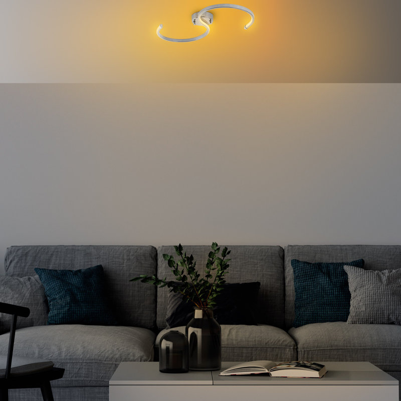 Chriselle LED Flush Mount, White