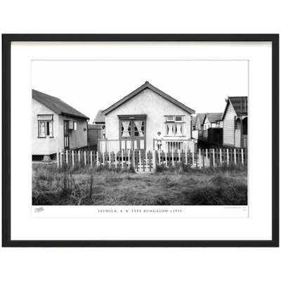 Jaywick, A 'B' Type Bungalow C1955 by Francis Frith - Single Picture Frame Print