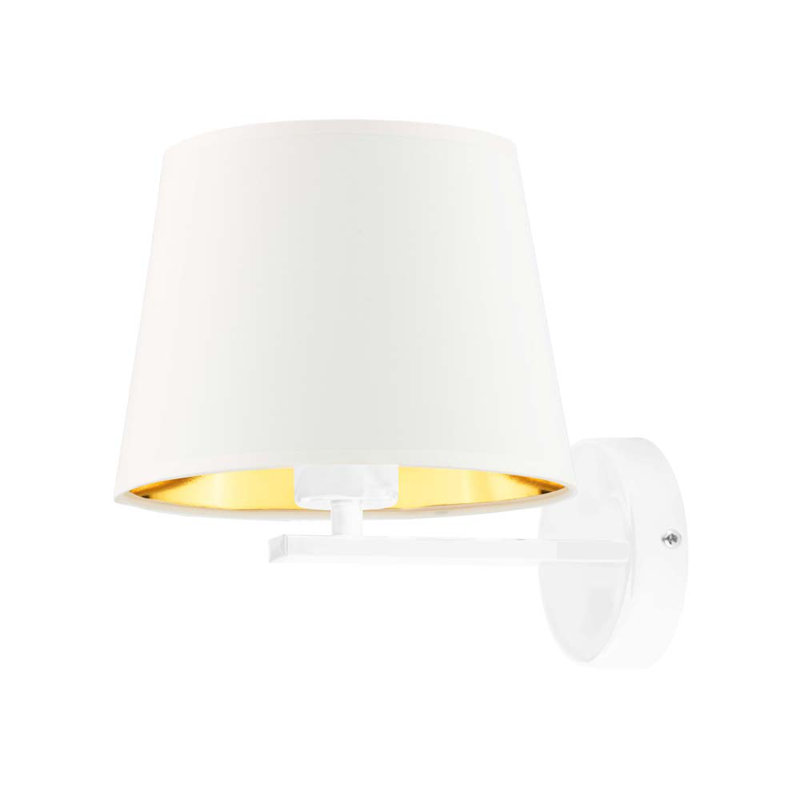 Woodell Steel Swing Arm Sconce, White, White