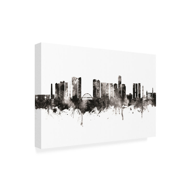 Art sur toile de Michael Tompsett, H 30 po x l 47 po x P 2 po