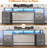Moomal 75" W Computer Desk with LED Lights -1573221685