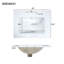 Meuble-lavabo moderne avec lavabo en céramique, portes à fermeture en douceur, tiroir rabattable, tablettes de porte à double couche, solution de rangement élégante