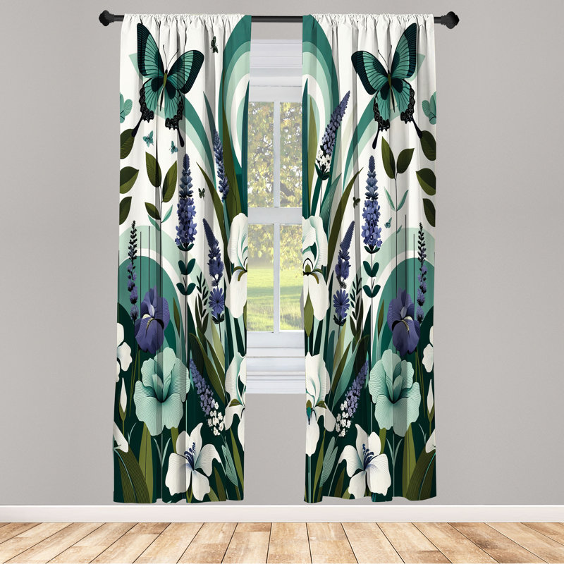 Semi Sheer Curtain Pair, 28" W x 95" L