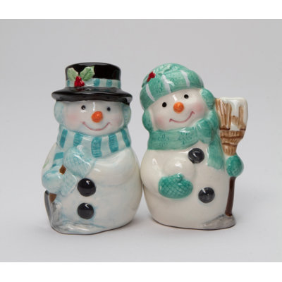 Joyeux bonhomme de neige, sel et poivre