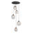 Elmendorf 5 - Light Dark Bronze Cluster Pendant