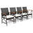 Eckero Premium All-Weather Wicker Outdoor Dining Armchair with Cushion