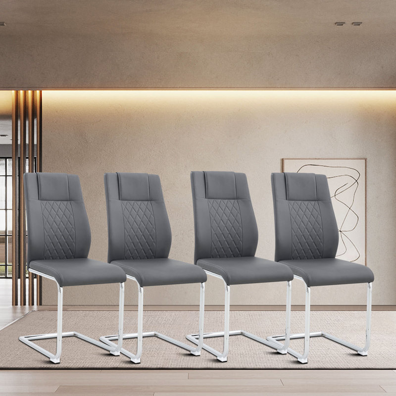 Chaise d'appoint Leshaun, gris