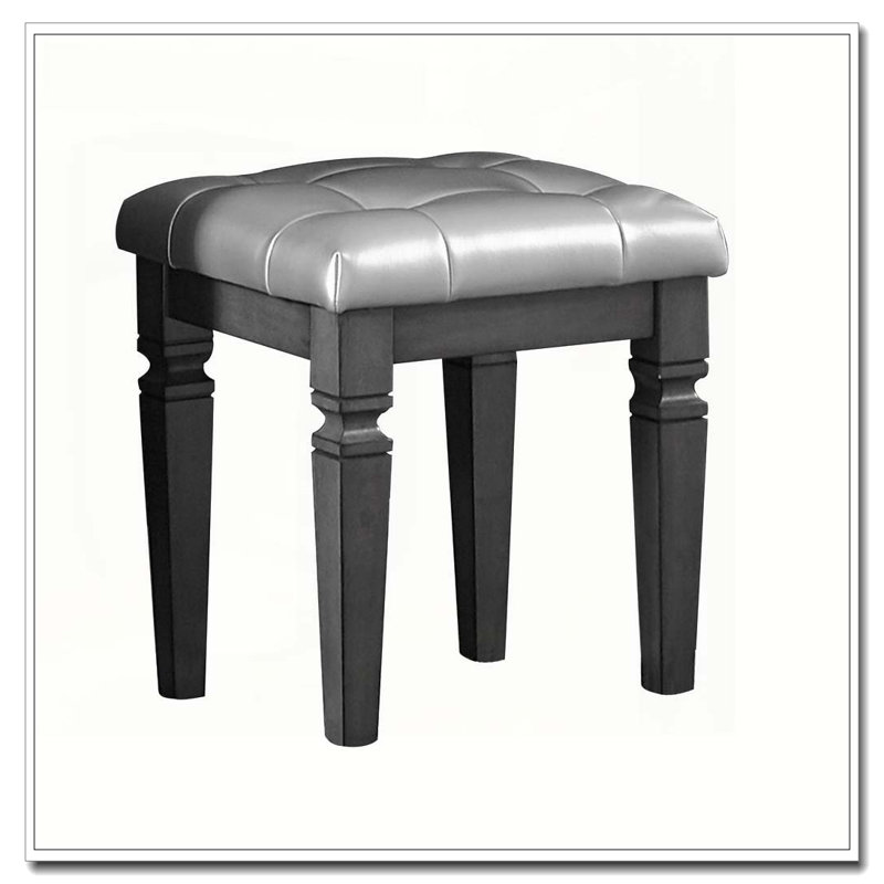 Tabouret de coiffeuse 1 pièce Modern Glam Luxury, Grey