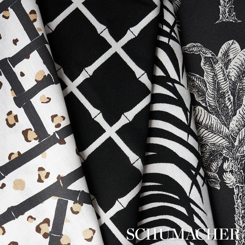 Schumacher x Cristina Buckley Fancy Beast Indoor/ Outdoor Fabric, Onyx Desert