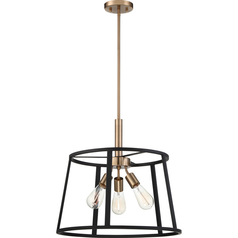 Lustre géométrique unique à 3 lumières Brielle