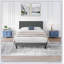 Lit simple gris foncé