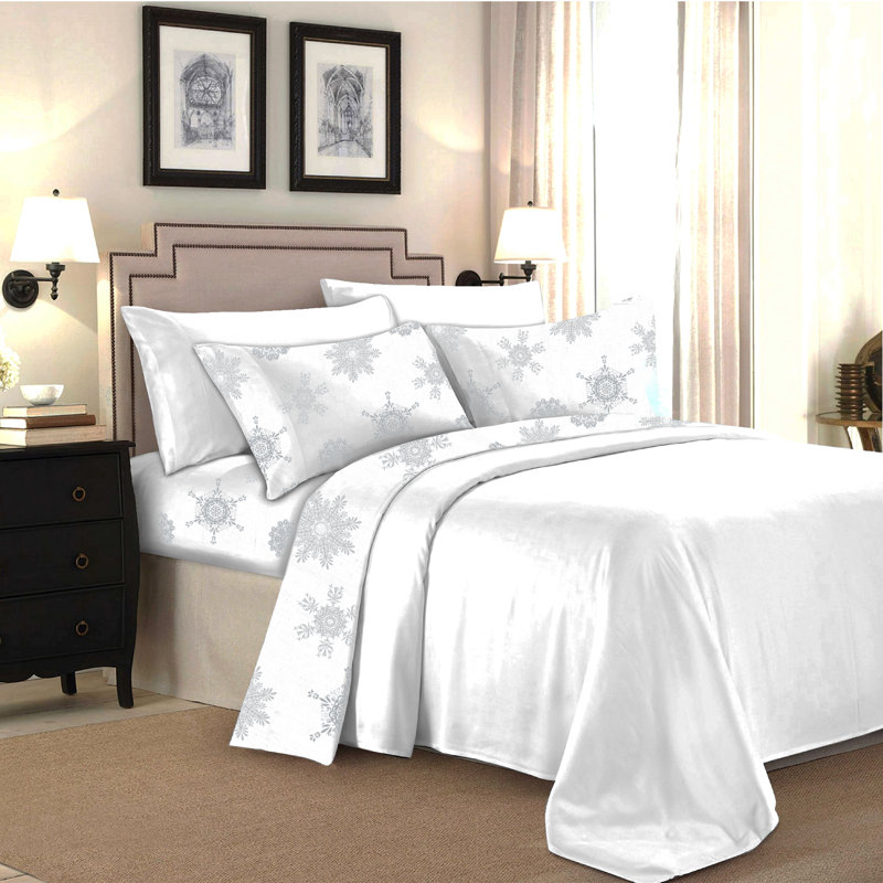 Ensemble de draps en flanelle 100% coton 160 fils Fancie, Simple