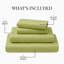 Ensemble de draps en bambou ultra doux - ensemble de 4 pièces - infroissable - feuilles de refroidissement avec poches profondes-648190573-612286708