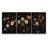 Vintage Floral Canvas Wall Art Set, Dark Botanical Framed Art Prints for Classic Bedroom or Elegant Living Room Gallery Wall Decor-112455217-112455220-112455224